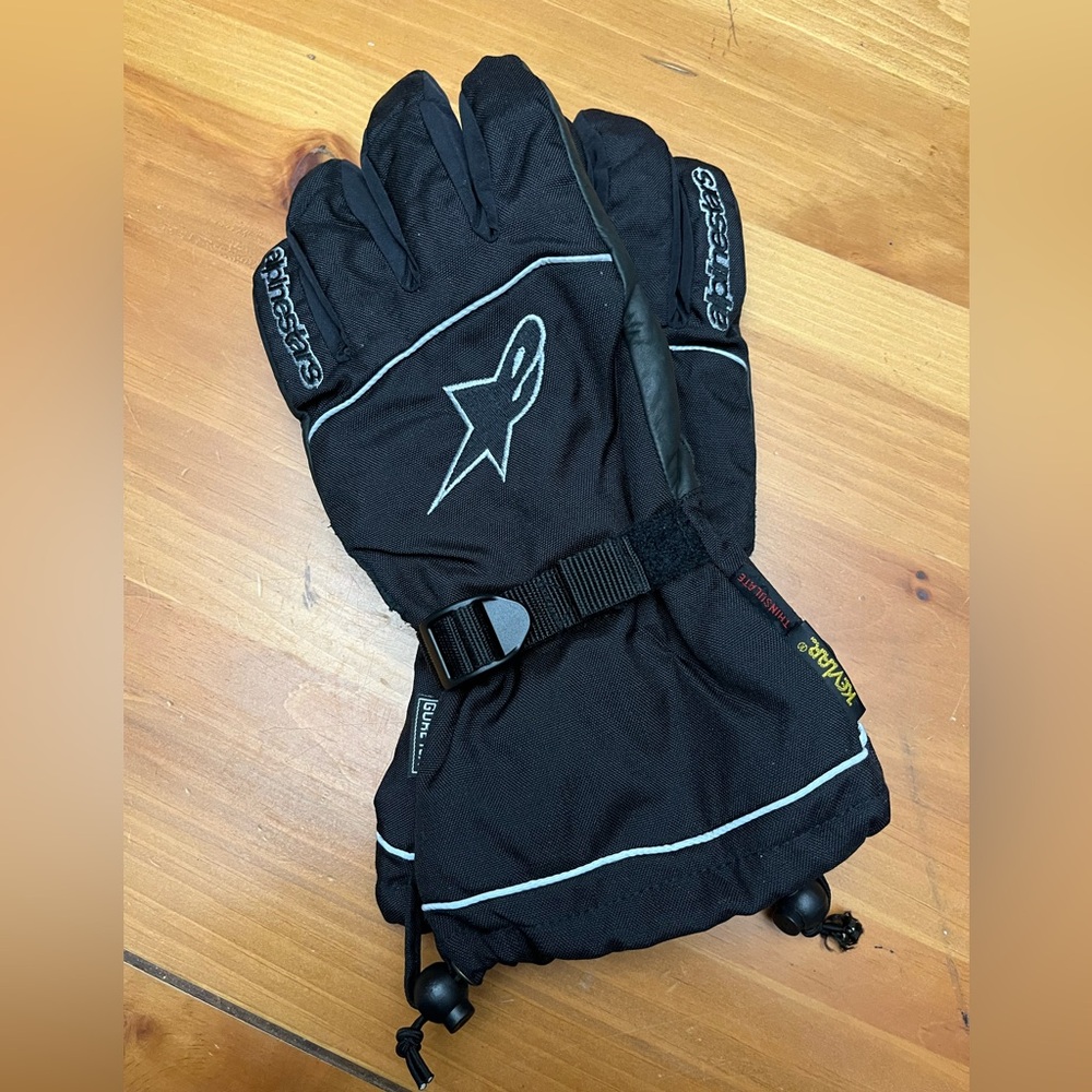 Alpinestars Black Insulated Motorcycle Gloves